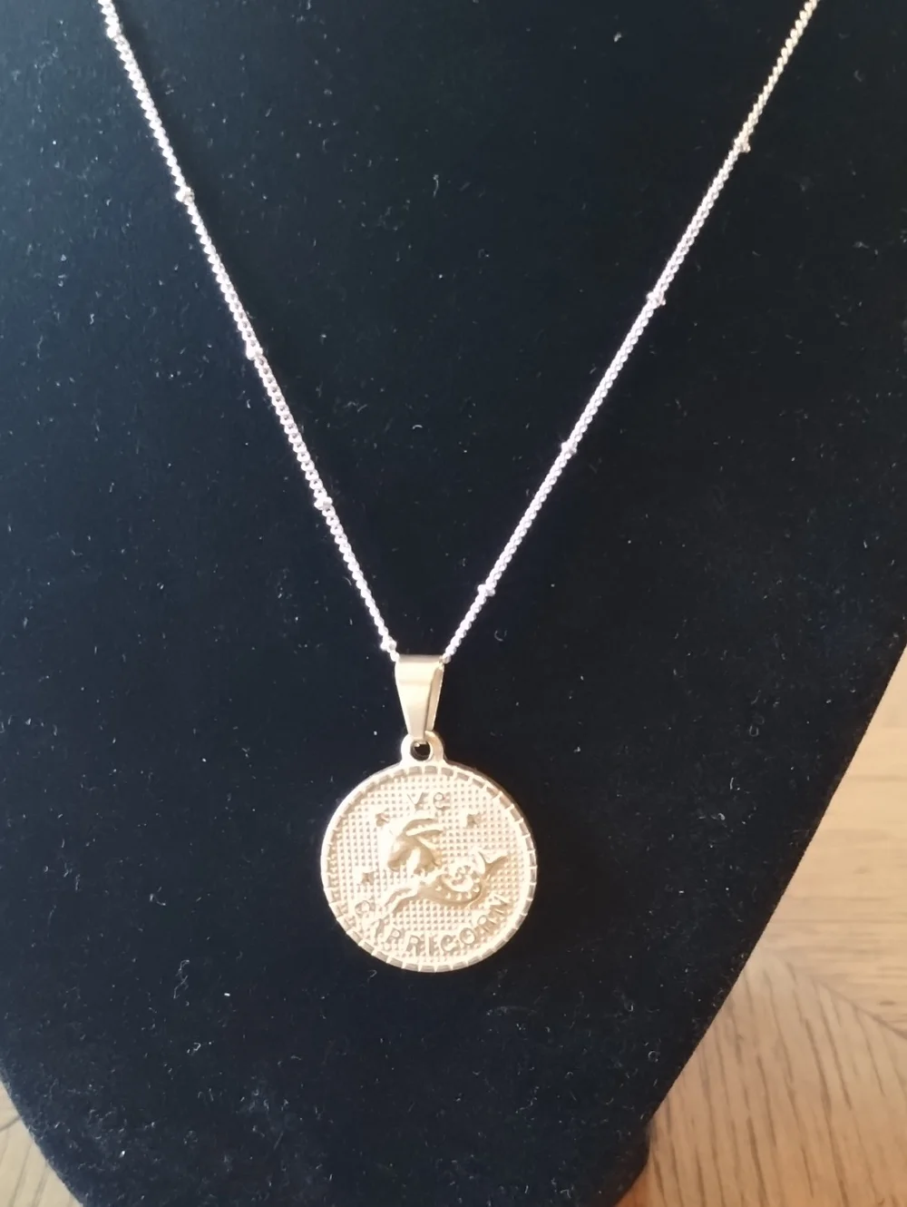 Gold Capricorn Pendant Necklace - Picture 6 of 16